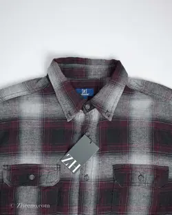 پیراهن پشمی زرشکی طوسی George