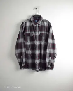 پیراهن پشمی زرشکی طوسی George