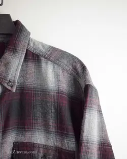 پیراهن پشمی زرشکی طوسی George