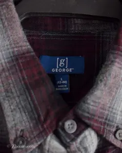 پیراهن پشمی زرشکی طوسی George