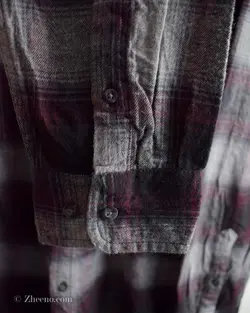 پیراهن پشمی زرشکی طوسی George