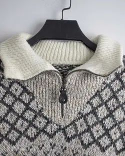 بافت وینتیج نیم زیپ