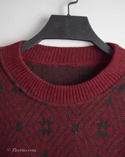 بافت وینتیج زرشکی مشکی