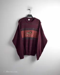 بافت وینتیج زرشکی