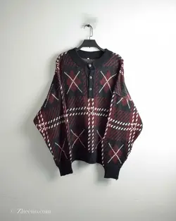 بافت وینتیج دکمه دار