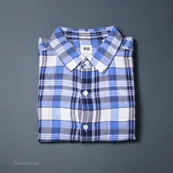 پیراهن کنف آستین کوتاه Uni qlo