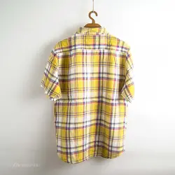 پیراهن کنف آستین کوتاه  Field eye