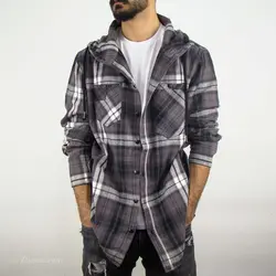 پیراهن پشمی کلاه دار  RVL