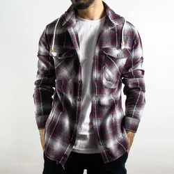 پیراهن پشمی کلاه دار Voi jeans co