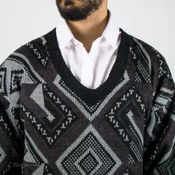 بافت طرحدار یقه هفت