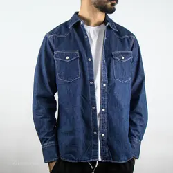 پیراهن جین آبی تیره