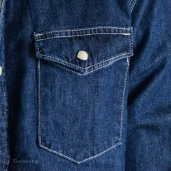 پیراهن جین آبی تیره