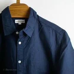 پیراهن کنف آستین کوتاه Gilevans