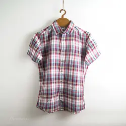 پیراهن کنف آستین کوتاه  Uni qlo