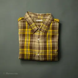 پیراهن کنف آستین کوتاه  Gu