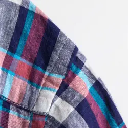 پیراهن کنف آستین کوتاه  Linen blend