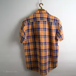 پیراهن کنف آستین کوتاه Uni qlo