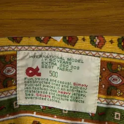 پیراهن کبریتی طرحدار