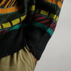 بافت طرحدار چند رنگ