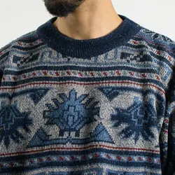 بافت طرحدار سرمه ای