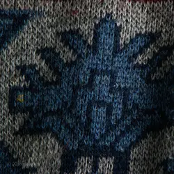 بافت طرحدار سرمه ای