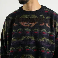 بافت طرحدار مشکی