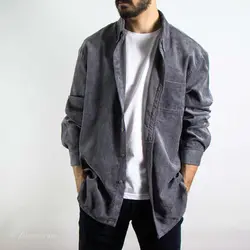 پیراهن کبریتی طوسی