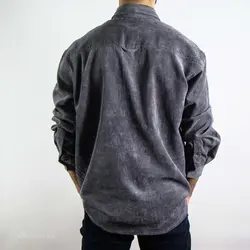 پیراهن کبریتی طوسی