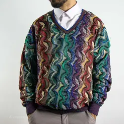 بافت طرحدار چند رنگ