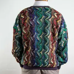 بافت طرحدار چند رنگ