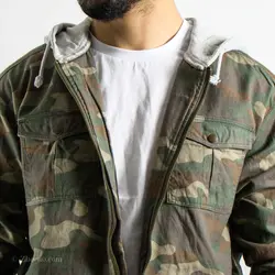 پیراهن پشمی کلاه دار  H.M