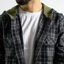 پیراهن پشمی کلاه دار Hobitat