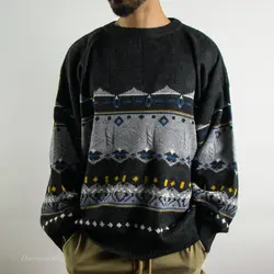 بافت طرحدار مشکی