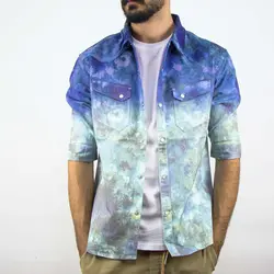 پیراهن جین آستین کوتاه Rings