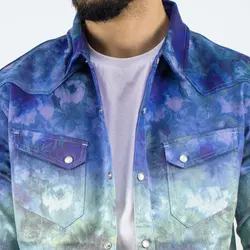 پیراهن جین آستین کوتاه Rings