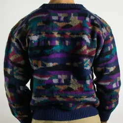 بافت طرحدار چند رنگ