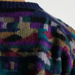 بافت طرحدار چند رنگ