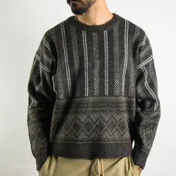 بافت طرحدار قهوه ای