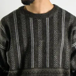 بافت طرحدار قهوه ای