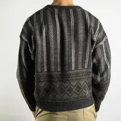 بافت طرحدار قهوه ای