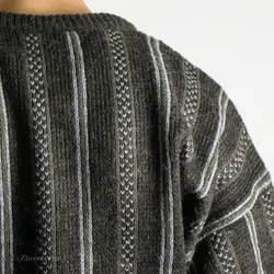 بافت طرحدار قهوه ای