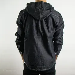 پیراهن جین کلاه دار