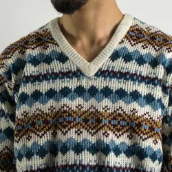 بافت طرحدار یقه هفت