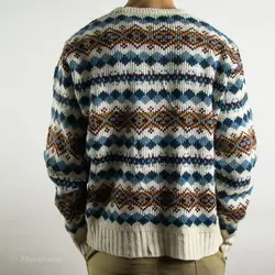 بافت طرحدار یقه هفت