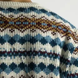 بافت طرحدار یقه هفت