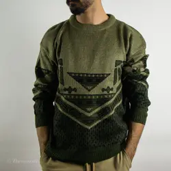 بافت طرحدار زیتونی