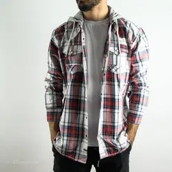 پیراهن پشمی کلاه دار We