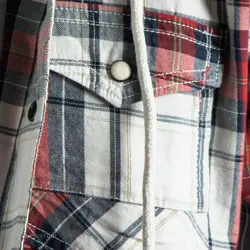 پیراهن پشمی کلاه دار We