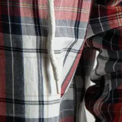 پیراهن پشمی کلاه دار We