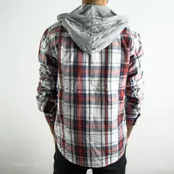 پیراهن پشمی کلاه دار We